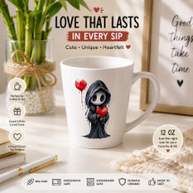 Tasse Cute gothique Faucheuse cœur - Halloween eff
