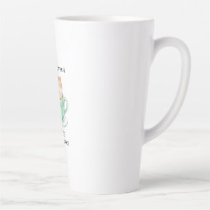 Latte Tasse de café à lire personnalisée avec nom de cha