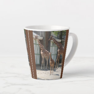 Latte Tasse de café au design de famille de girafe migno