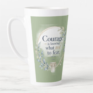 Latte Tasse de café avec citation inspirante de Platon