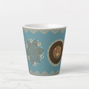Latte Tasse de café avec motif antique de chat vintage e