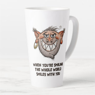 Latte Tasse de café drôle