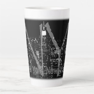 Latte Tasse de café personnalisée Jumbo New York NYC