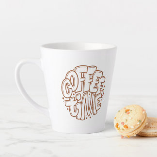 Latte Tasse de voyage à typographie esthétique "Coffee T