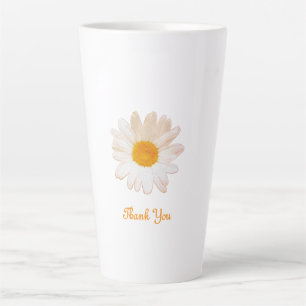 Latte Tasse Fleur de Marguerite – Été Botanique Cosy