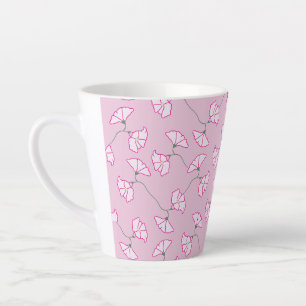 Latte Tasse Fleurs Florales Roses