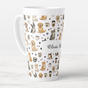Latte Tasse personnalisée avec motif animal de compagnie