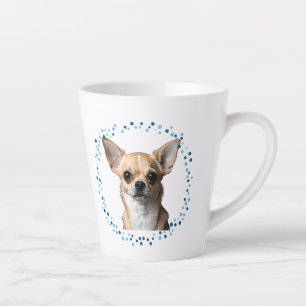 Latte Tasse personnalisée Chihuahua bleu personnalisée a