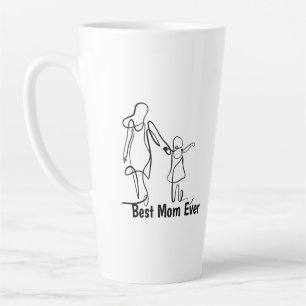 Latte Tasse personnalisée Meilleure Maman Deux Tons, 15 