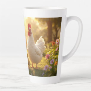 Latte Tasse Poule et Poussins - Tasse Jolie Famille de P