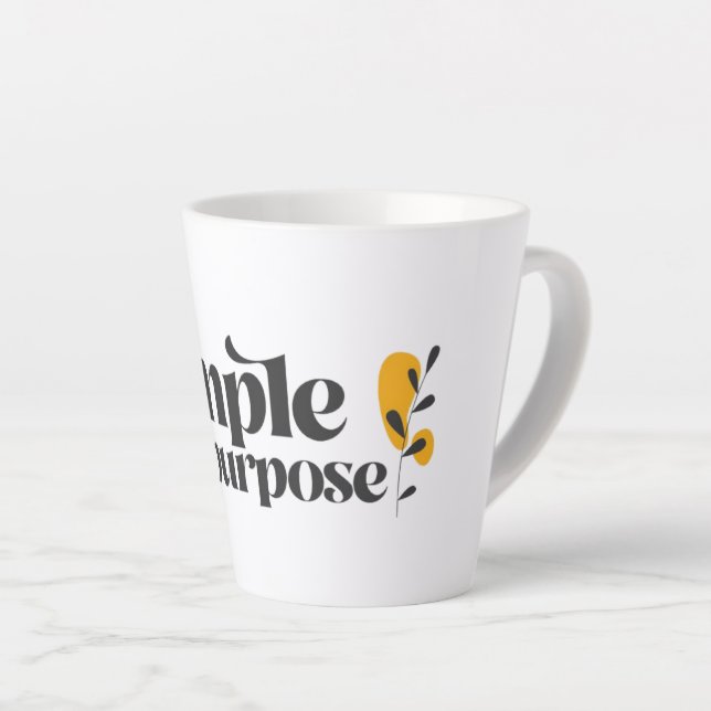 Latte Tasse Simple à Dessin (Angle droit)