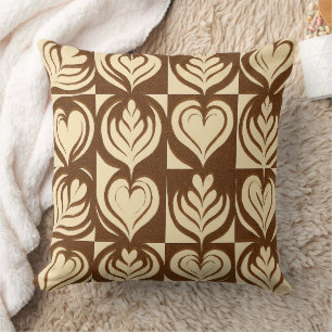 Latte  throw pillow