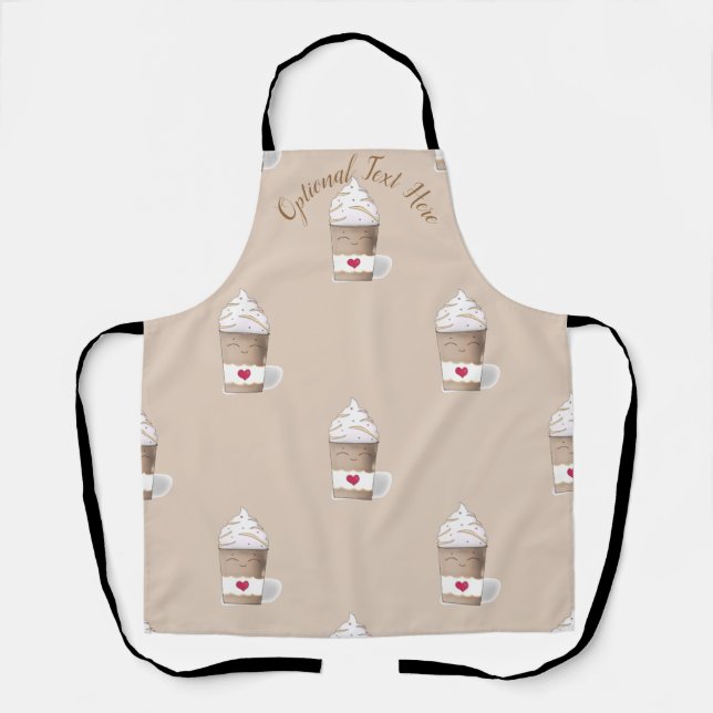 Latte & Whipped Cream (Coffee)   Apron (Front)