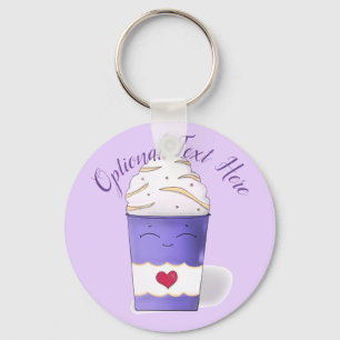 Latte & Whipped Cream (Purple) Keychain