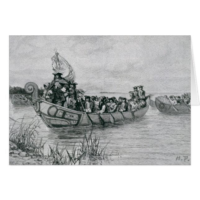 L'atterrissage de Cadillac (Devant horizontal)