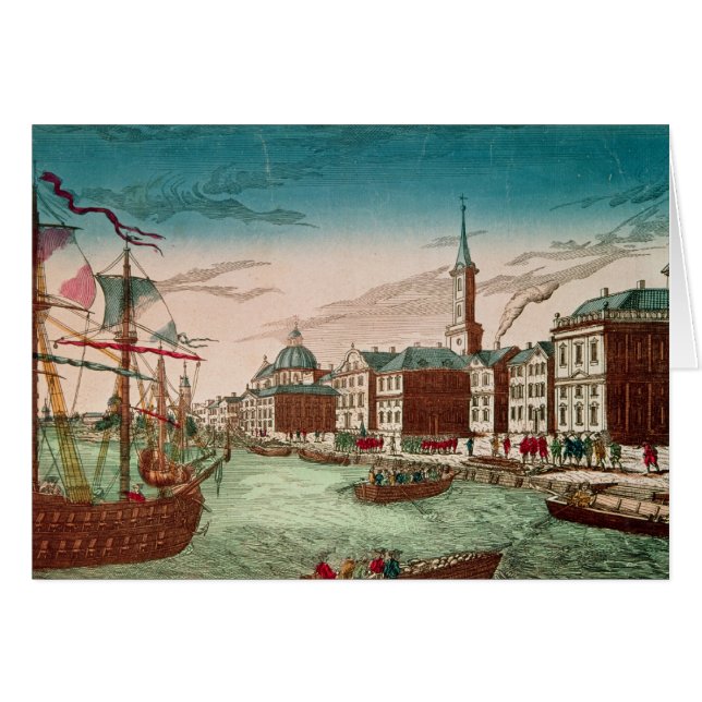 L'atterrissage des troupes anglaises à New York (Devant horizontal)