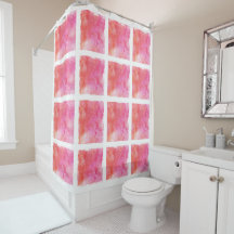 Lattice and Marble Effect Pink and Orange
