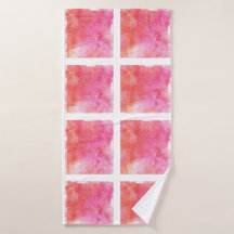 Lattice and Marble Effect Pink and Orange