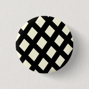 Lattice Button (Cream & Black)