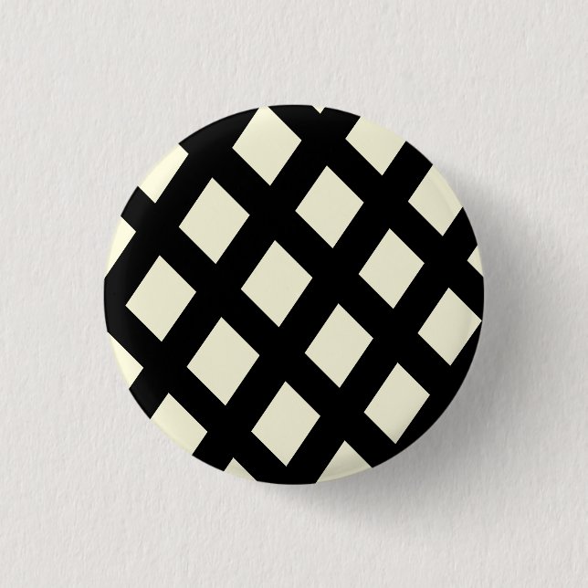 Lattice Button (Cream & Black) (Front)