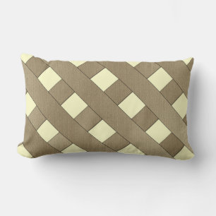 Lattice Fence by Shirley Taylor Lumbar Pillow