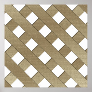 Lattice Fence by Shirley Taylor Poster
