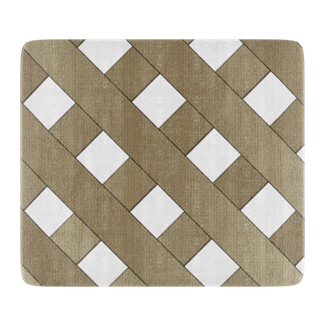 Lattice Fence Cutting Board (Front)