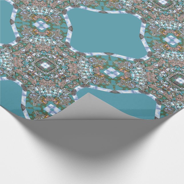 Lattice of Schreierphaele Glossy Elegance Wrapping Paper (Corner)