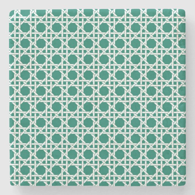 Lattice Print Stone Coaster (Front)