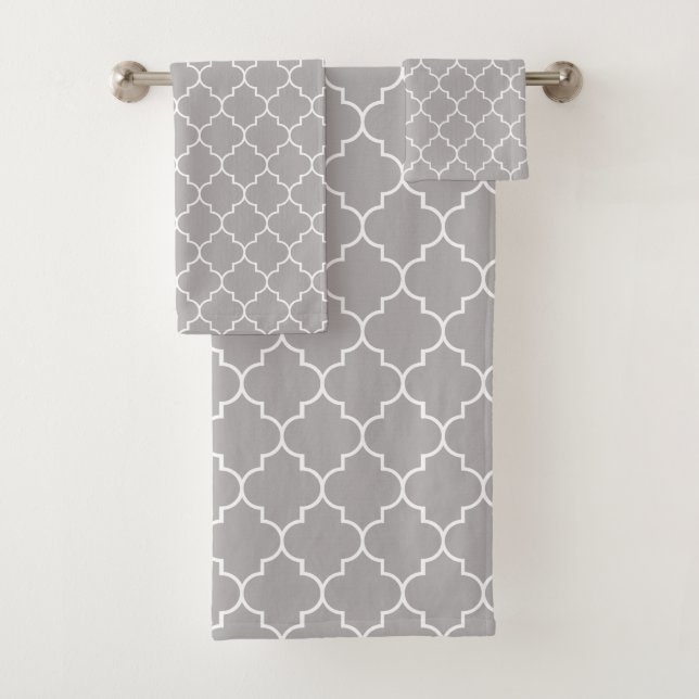 Latticerie Gris, Quatrefoil, Trellis Marocain (En situation)