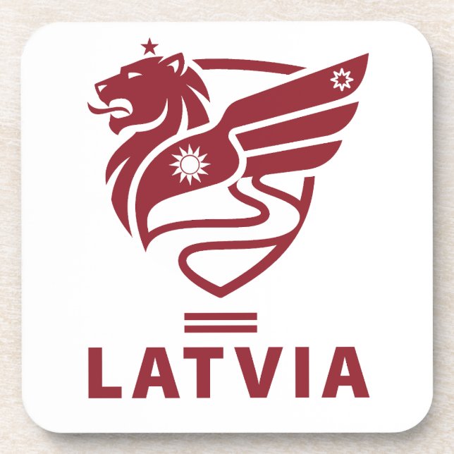 Latvia Baltic State Northern Europe Coaster (Front)