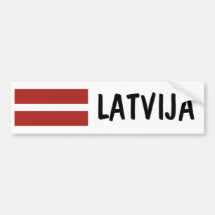 Latvia Bumper Sticker