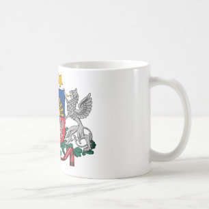 Latvia coat of arms coffee mug