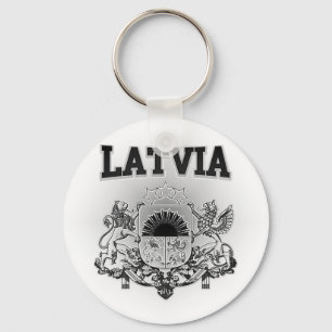 Latvia Coat of Arms Keychain