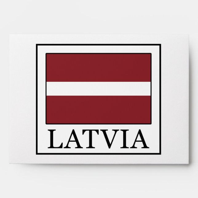 Latvia Envelope (Front)