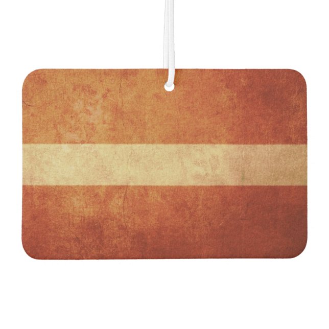 Latvia Flag Air Freshener (Front)