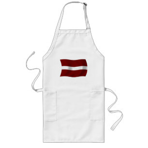 Latvia Flag Apron