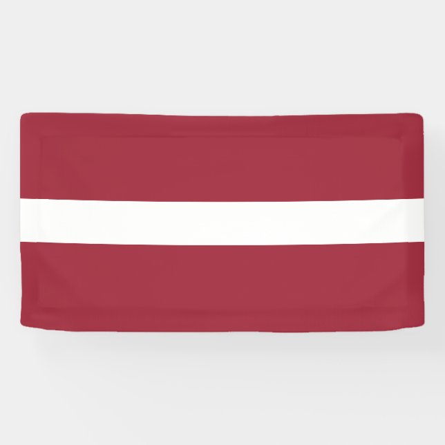 Latvia Flag Banner (Horizontal)