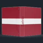 Latvia Flag Binder<br><div class="desc">Patriotic flag of Latvia.</div>