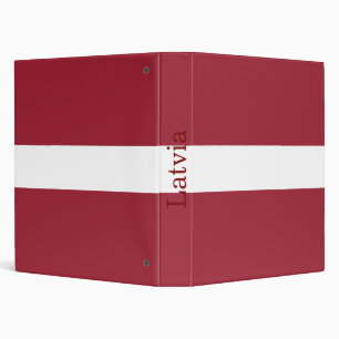 Latvia Flag Binder