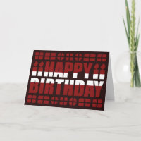 Latvia Flag Birthday Card