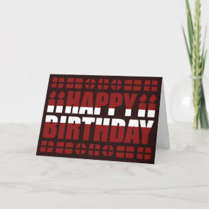 Latvia Flag Birthday Card