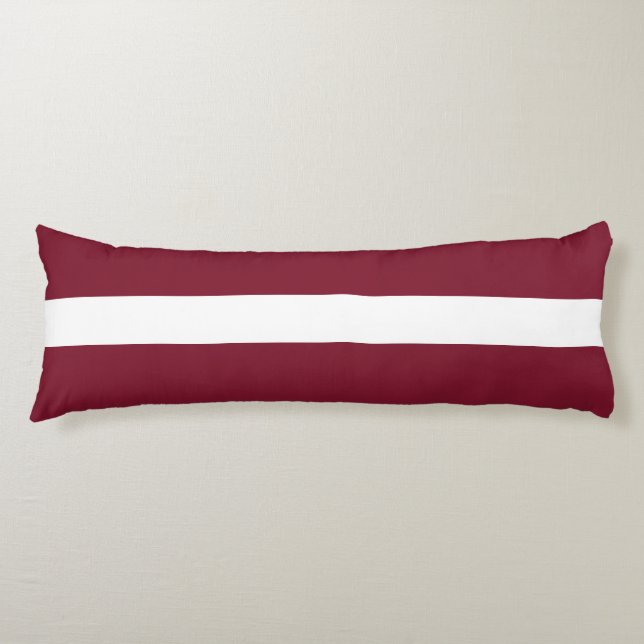 Latvia flag body pillow (Front)