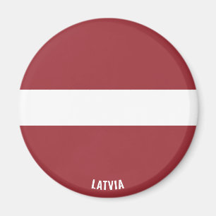 Latvia Flag Charming Patriotic Magnet