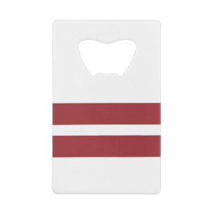 Latvia Flag Credit Card Bottle Opener