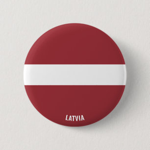 Latvia Flag Cute Patriotic 2 Inch Round Button