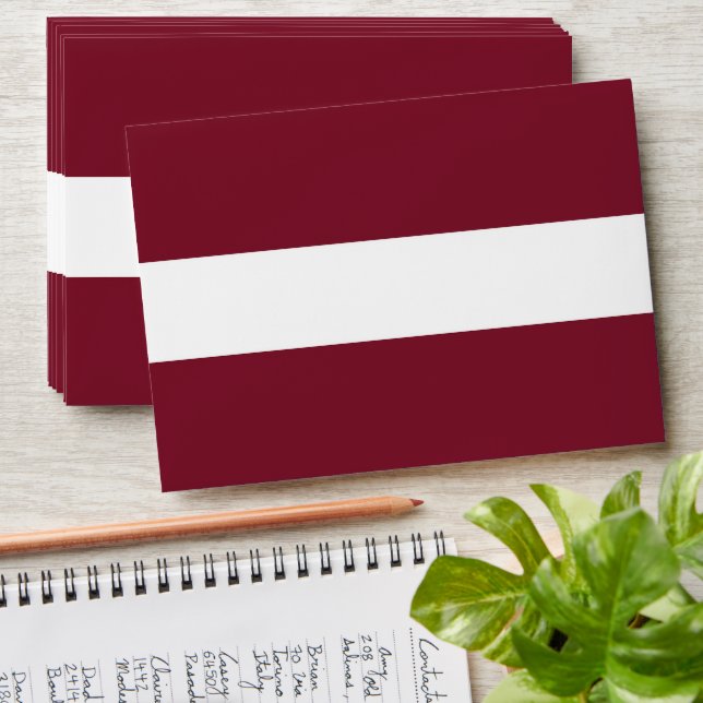 Latvia flag envelope (Stacked)