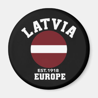 Latvia Flag Est 1918 Europe Independence Day Magnet