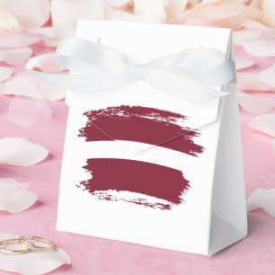 Latvia flag favor box