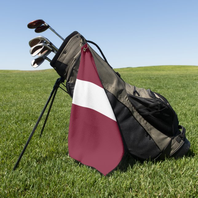 Latvia flag golf towel (Green)